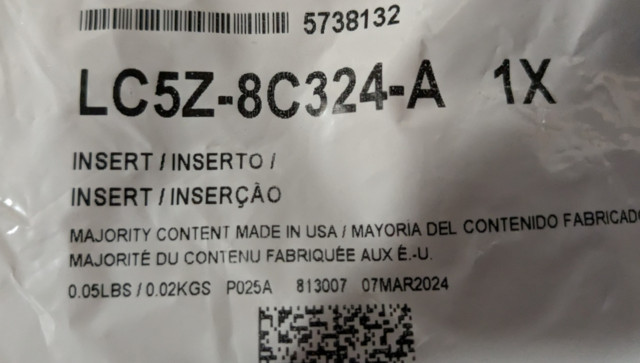 Genuine Insert Molding LC5Z-8C324-A