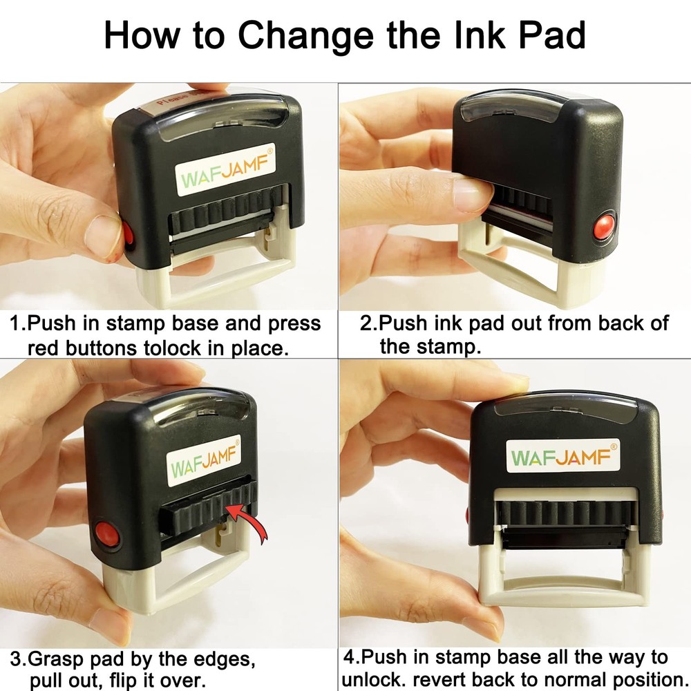 Please Sign Return Stamp Message Stamp Self-Inking Rubber Stamp Office Stamp...