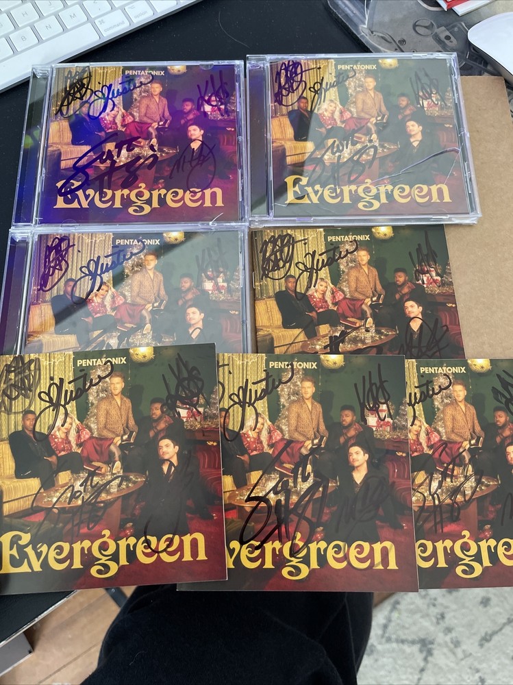 Pentatonix signed Evergreen autograph CD