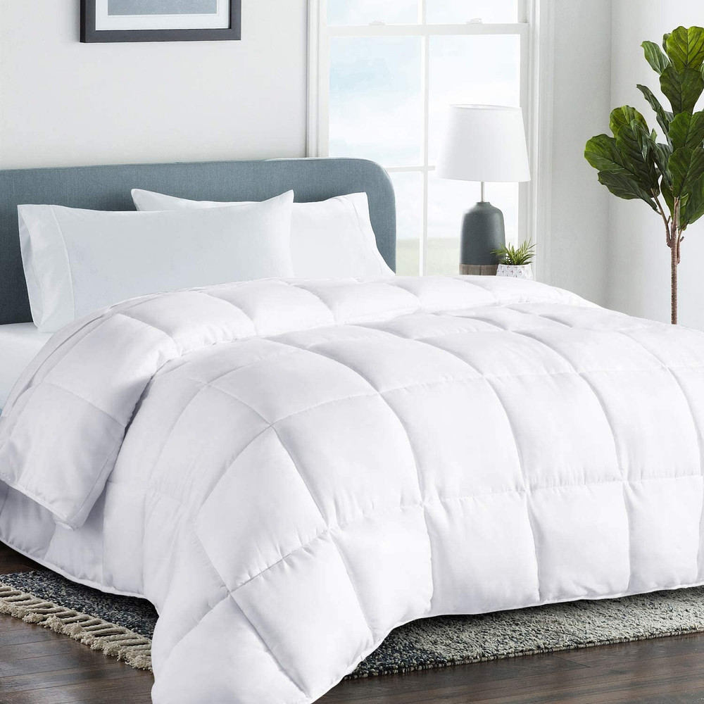King Size Cooling Comforter - down Alternative Duvet Insert with Anti-Clump Tech