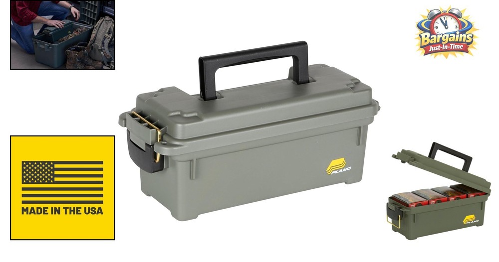 Versatile Element-Proof Ammo Box: Safe Storage for Shooting Gear & Accessories