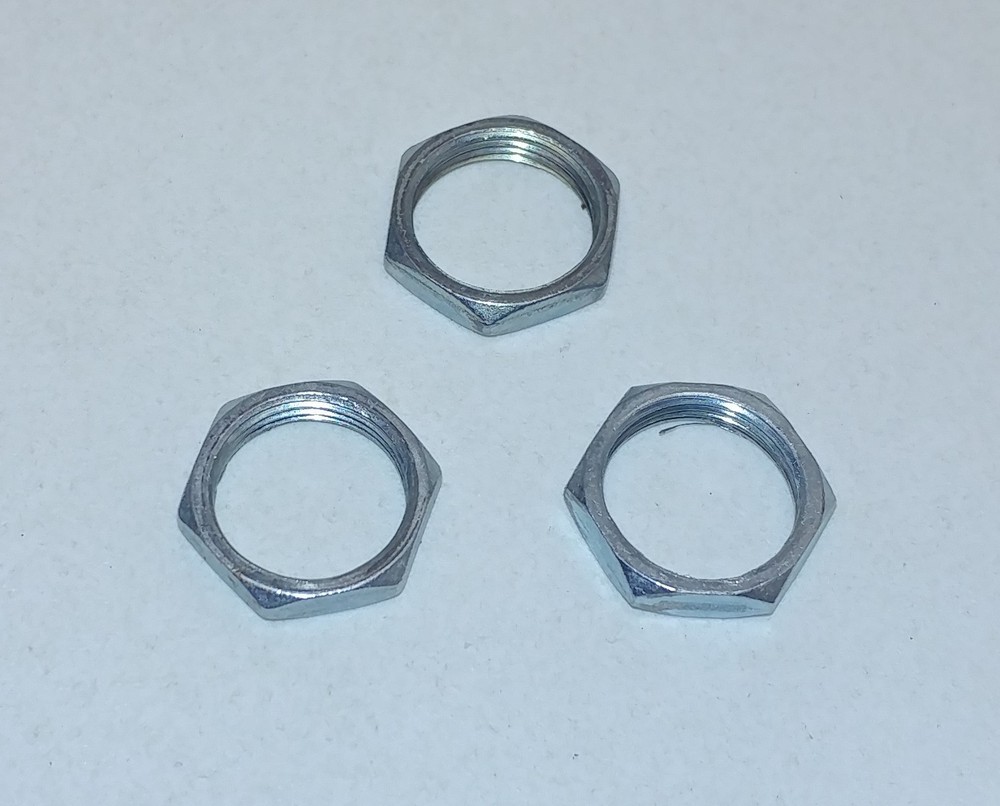 3x Three 1/2" Toggle Switch Nuts Other Switches Secure Retaining Nut Replacement