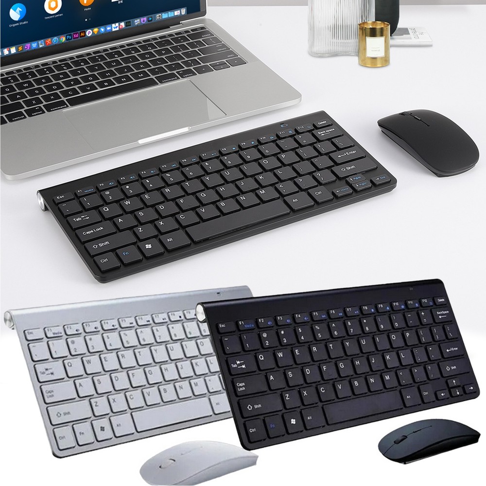 Mini Wireless Keyboard And Mouse Set Waterproof 2.4G For Mac Apple PC Computer