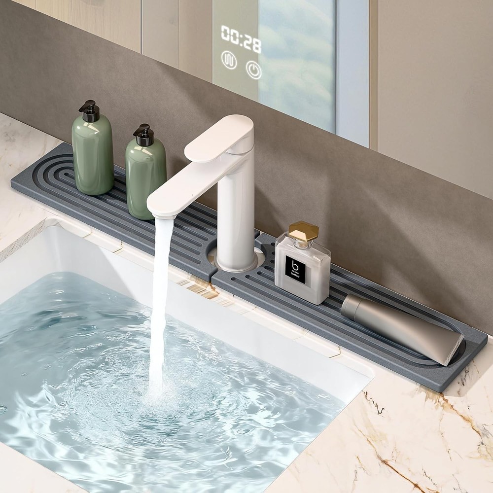 Faucet Mat for Kitchen Sink, Stone Drying Mat for Kitchen Counter, Stone
