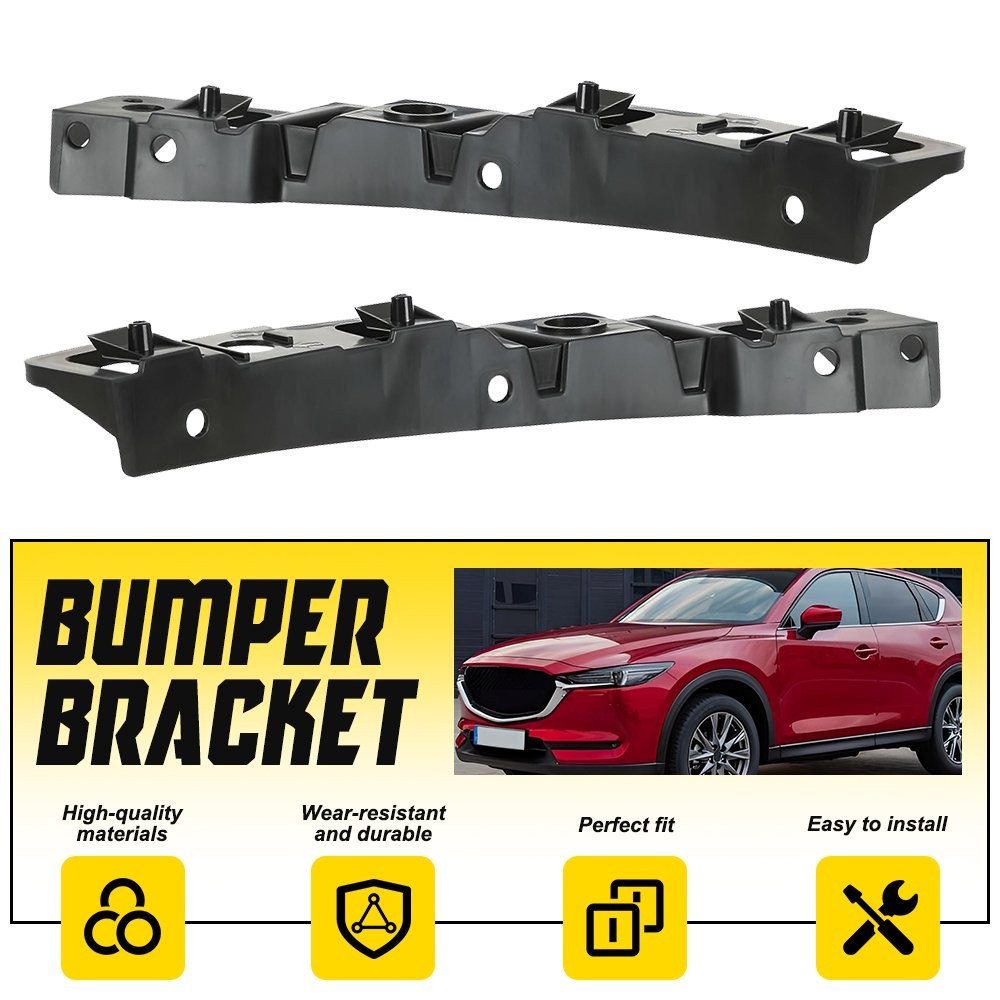 2Pcs Front Left & Right Bumper Bracket Support Mount For Mazda CX-5 2017 18-2021