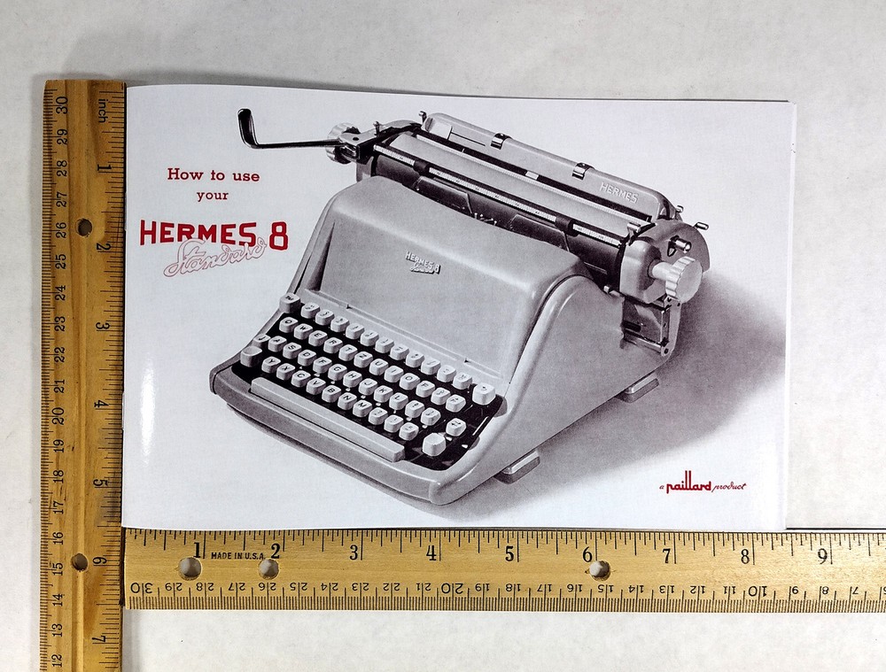 Hermes 8 Typewriter User Instruction Manual