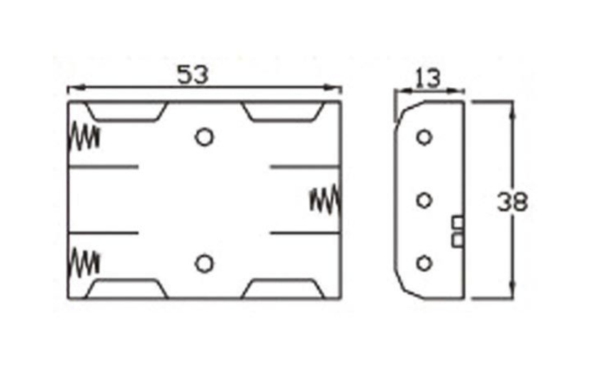 Battery Holder for 3 x AAA-Cell