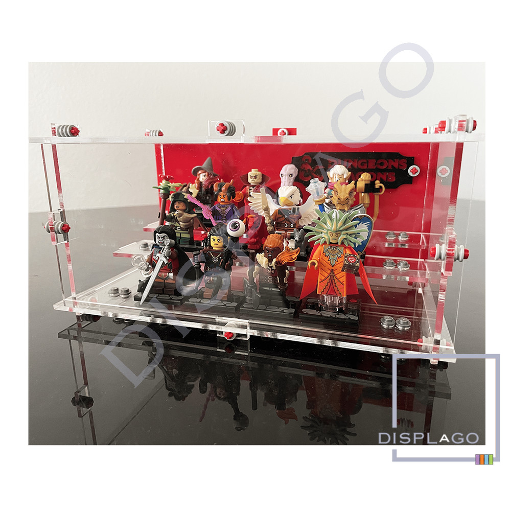 Display Case for LEGO® Series 1-22 Minifigures. For 18 Minifigures. Stackable.