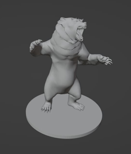 Dire Bear Monster Manual 28mm Scale DND D&D Tabletop Mini