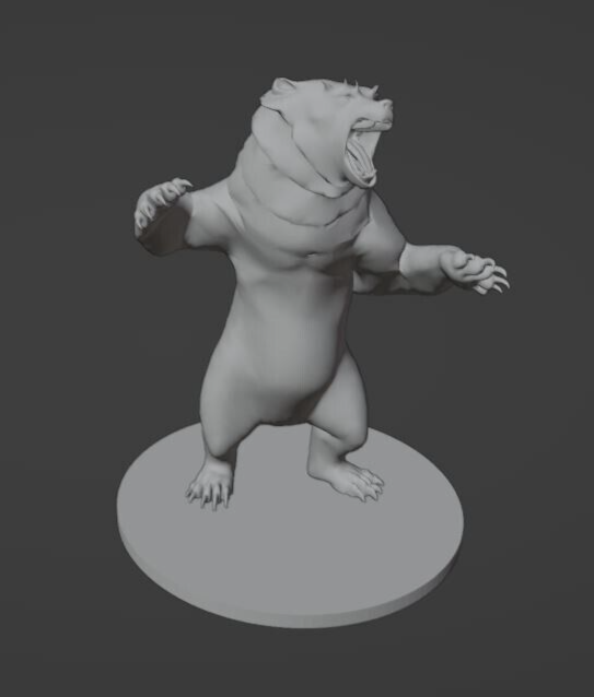 Dire Bear Monster Manual 28mm Scale DND D&D Tabletop Mini