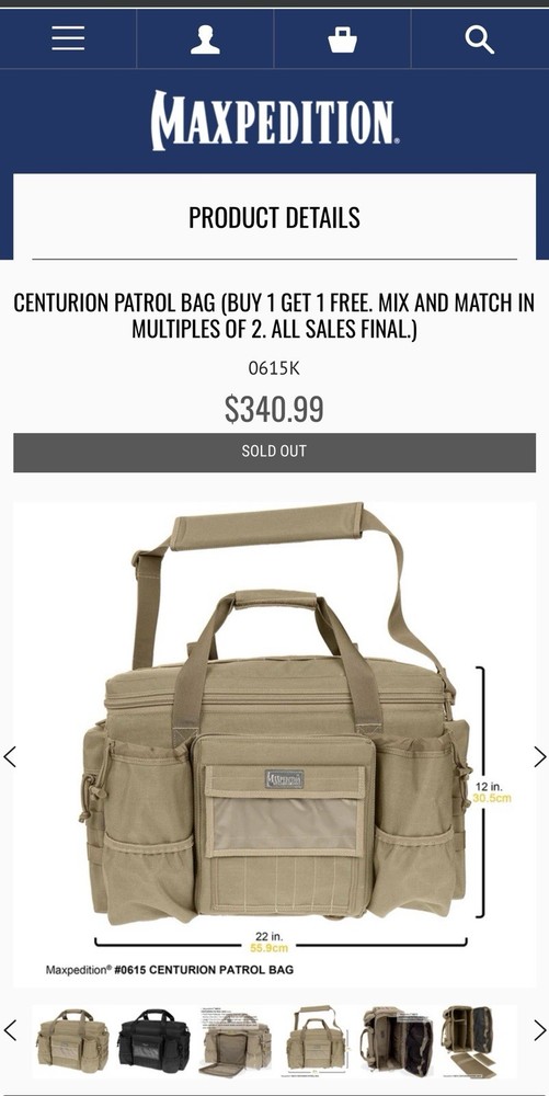 Maxpedition Centurion Patrol Duty Range Bag