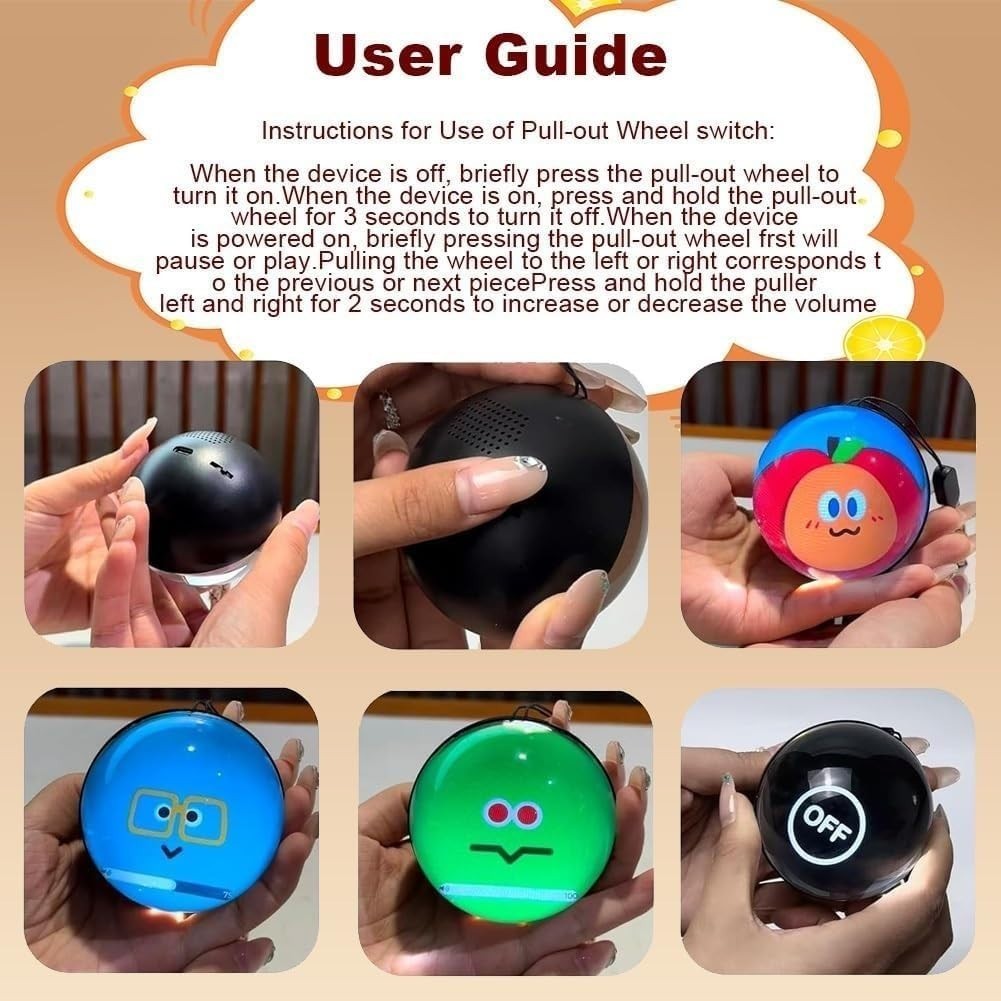 2025 Upgraded Memory Orb, 3D Ultrasound Memory Sphere Ball Video Player