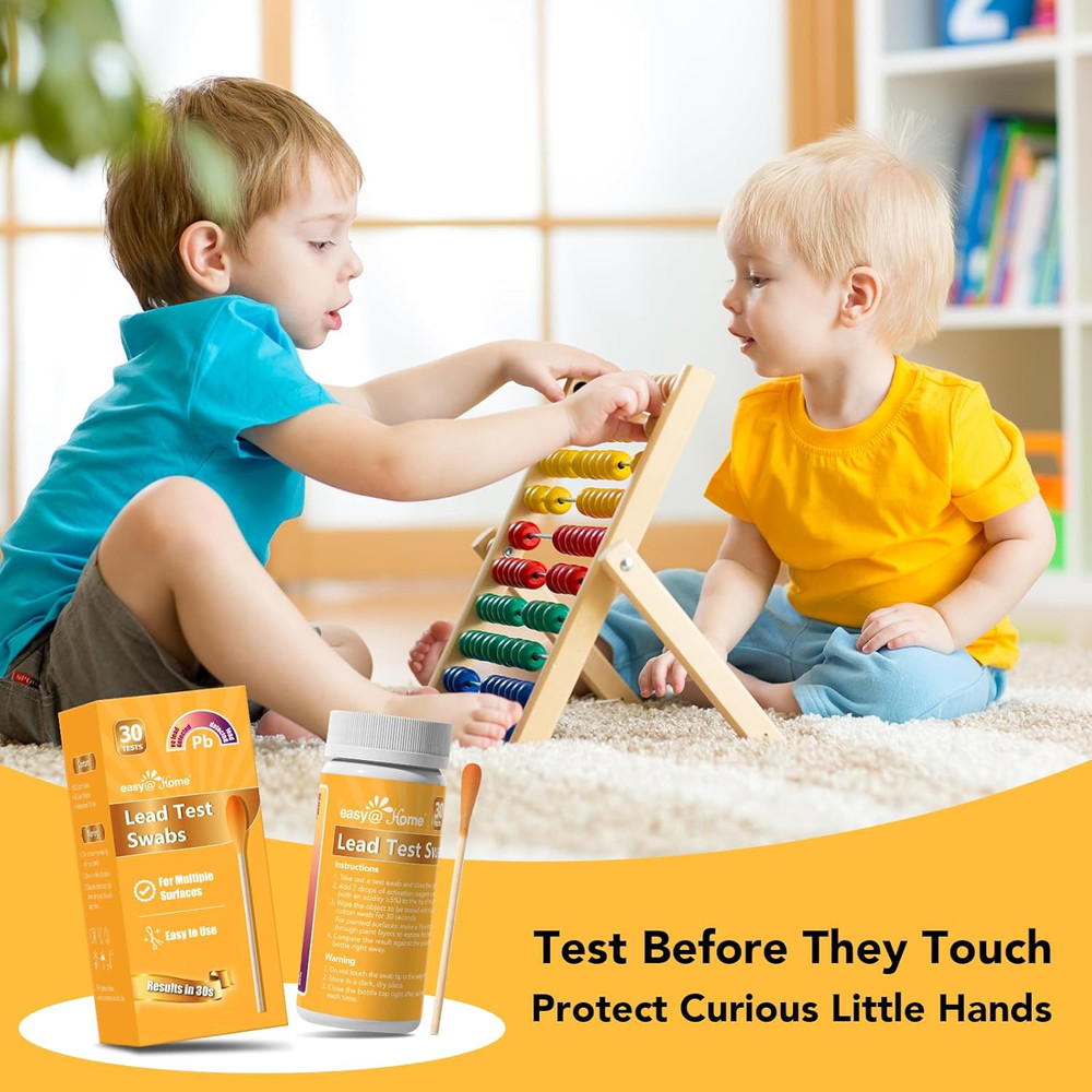 Lead Test Kit – 30 Rapid Testing Swabs with 30‑Second Colour‑Change Results. at