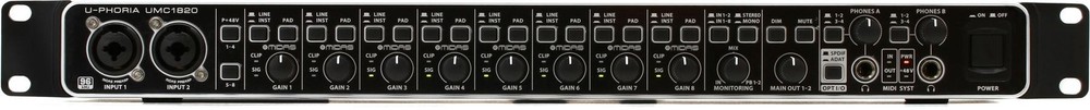 Behringer U-Phoria UMC1820 USB Audio Interface