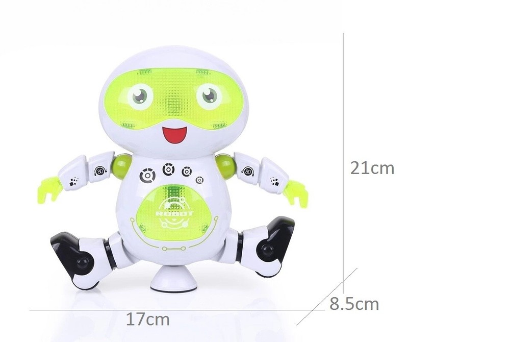Educational dancing kids robot toy with light