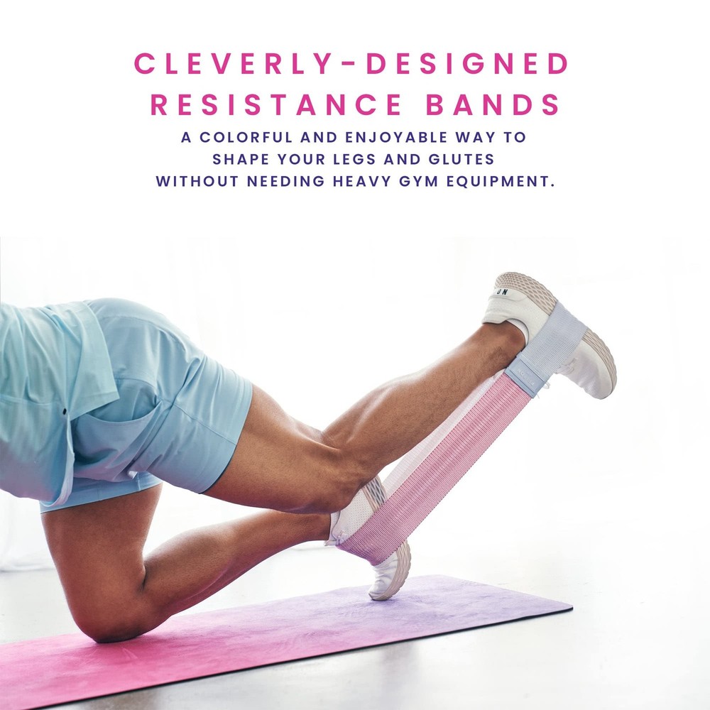 Fabric Resistance Bands Workout Set Non Slip 3 Pack
