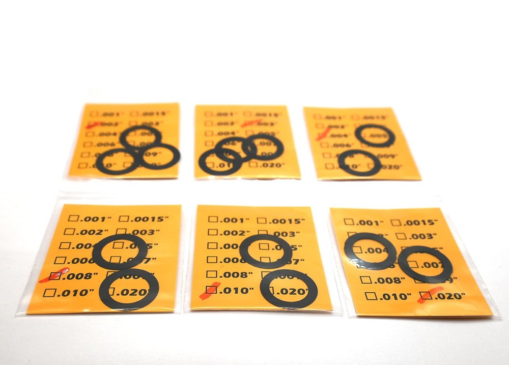1/2x28 Barrel Shim Kit for .223 5.56 Muzzle Alignment Washer Set 14PCS