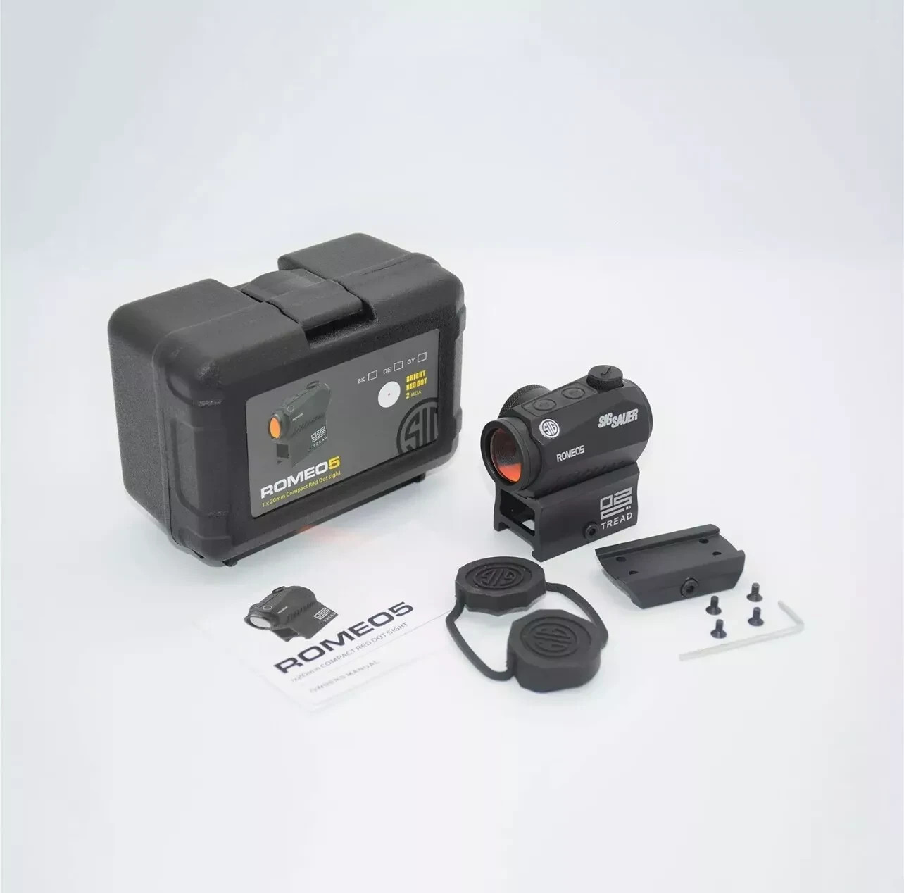 SIG SAUER ROMEO5 1x20mm Red 2 MOA Dot Sight - Black (SOR52001)