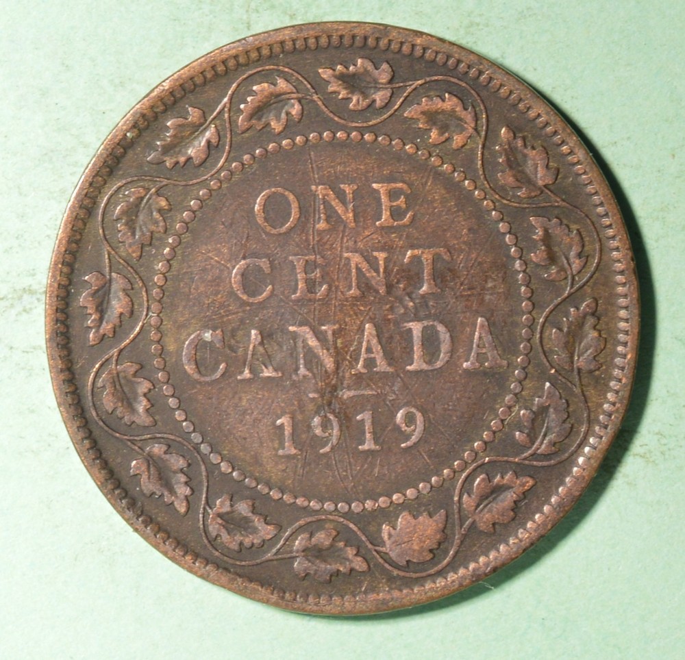 1918 - Canada Large Cent  - INV# X-250