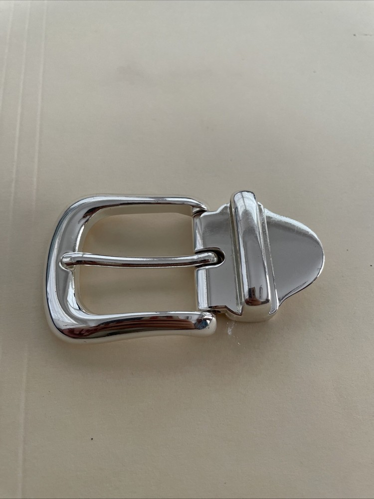Silver Belt Buckle Rounded