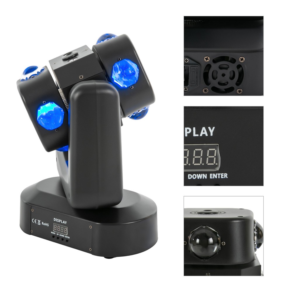 Infinite Rotating Strobe Lights DMX512 Stage Lighting Multi-Effects Party Light