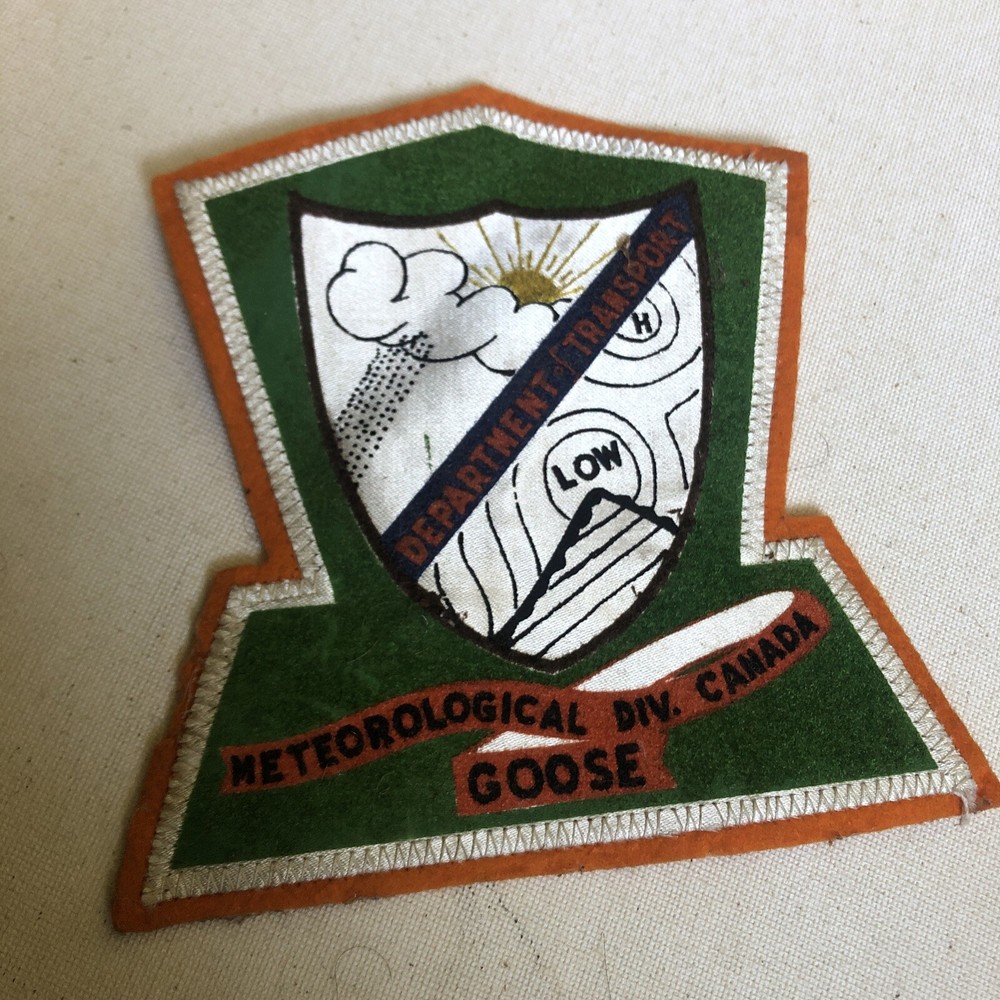 WW2 METEOROLOGICAL DIV. Canada GOOSE FLIGHT JACKET PATCH WWII