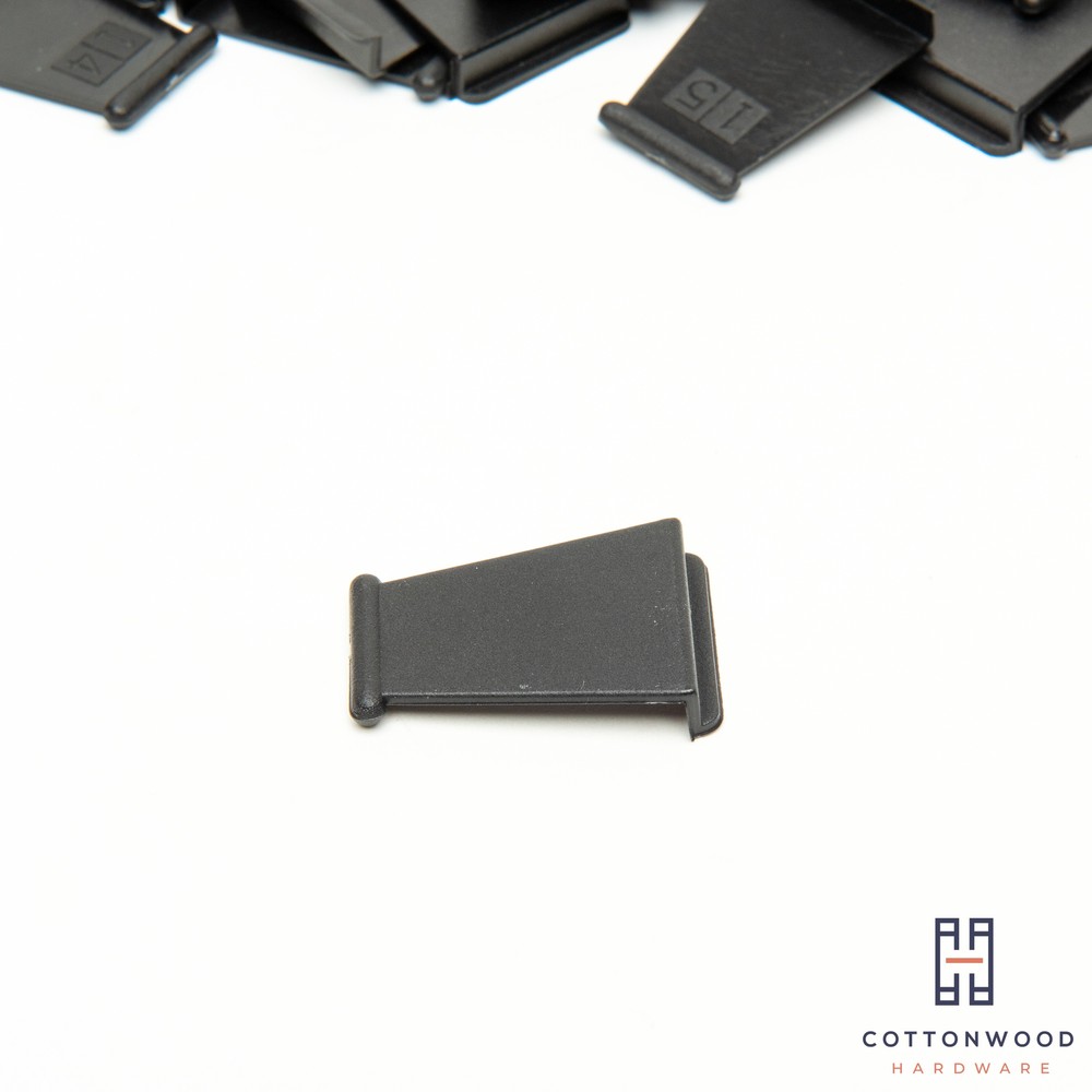 SOLID Pull Tabs for Window Screens - BLACK -- MADE IN THE USA - FREE SHIPPING