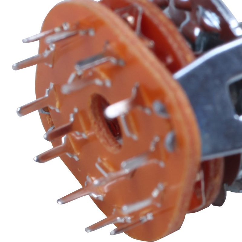 4-Position Rotary Switch Selector 3P4T 3-Pole 2-Deck 15-Pin Select Dial Knob DC