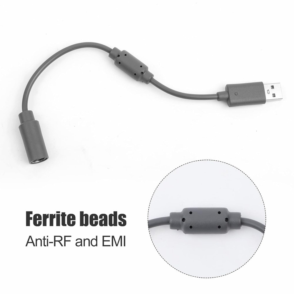 2PCS USB Breakaway Cable Adapter for G920 Driving Force Thrustmaster 458 Wheels