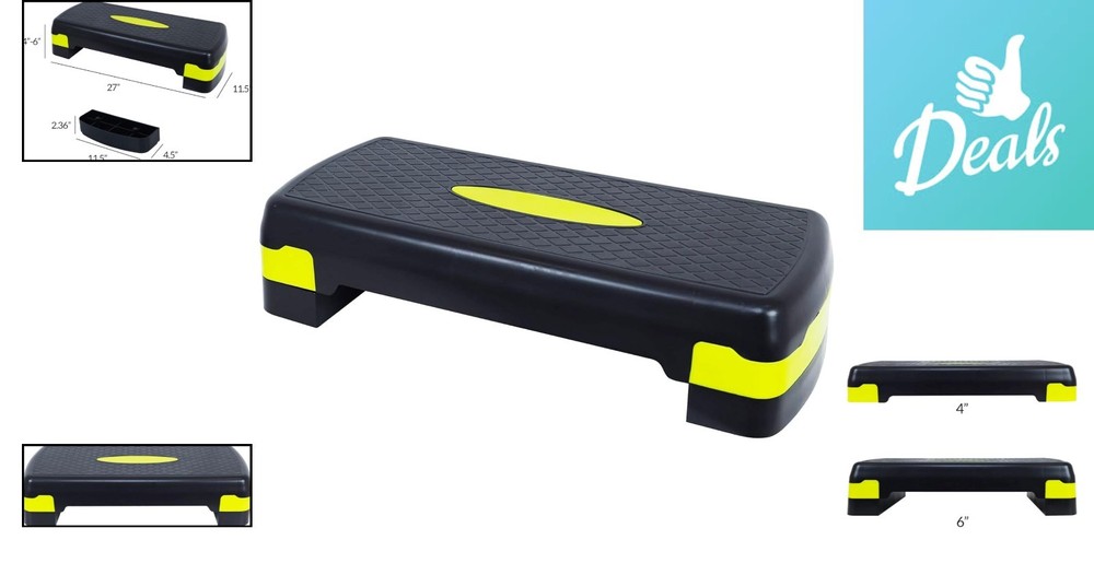 Lightweight and Durable Adjustable Aerobic Step Platform - Perfect for Home Use
