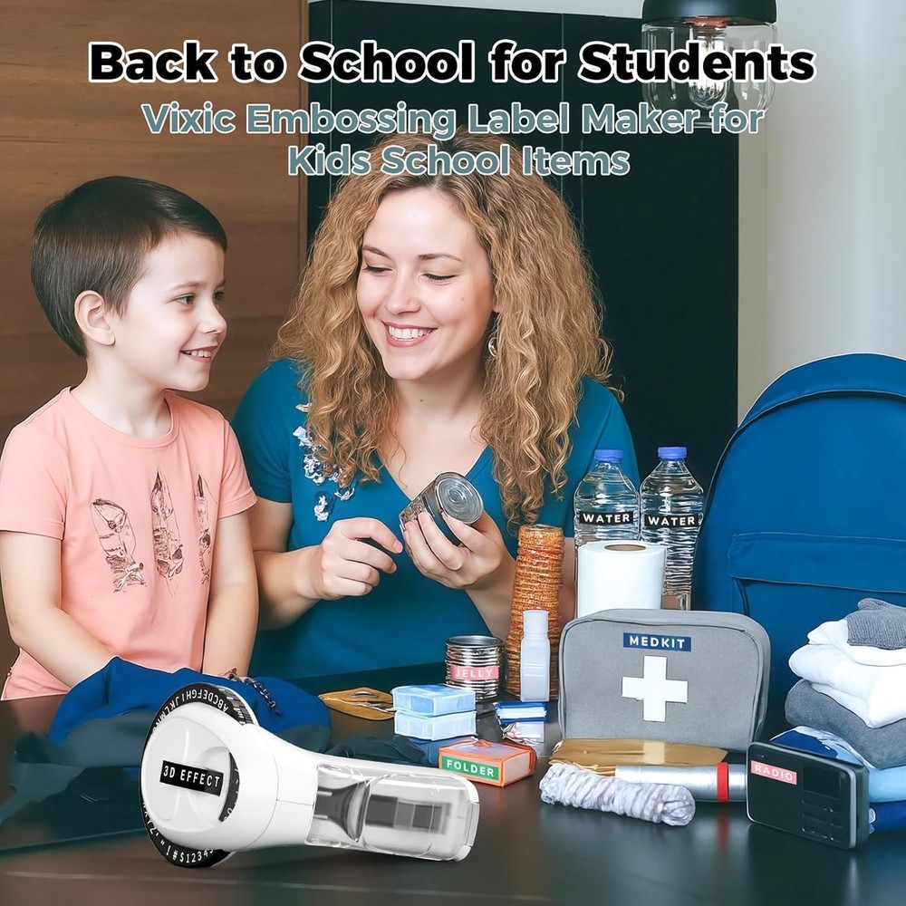 Phomemo Omega S Embossing Label Maker for Dymo 12966 Embossing Label Maker