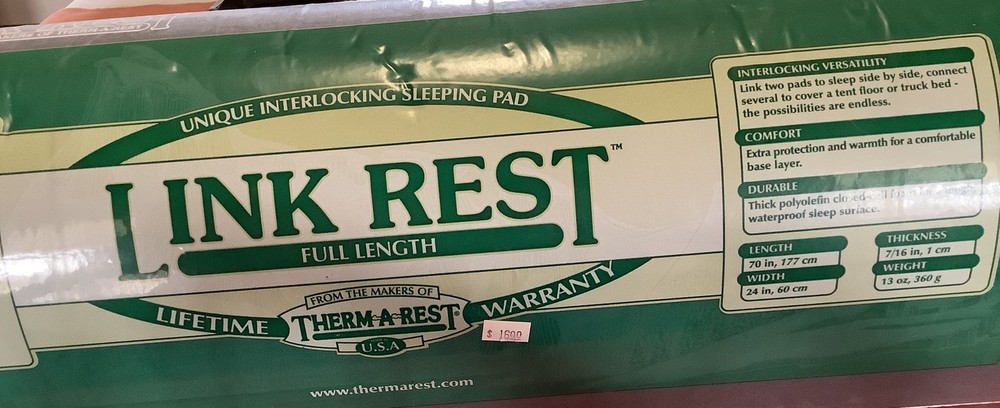 Two (2) Link Rest Interlocking Sleeping Pads Full Length Pre Owned Not Used
