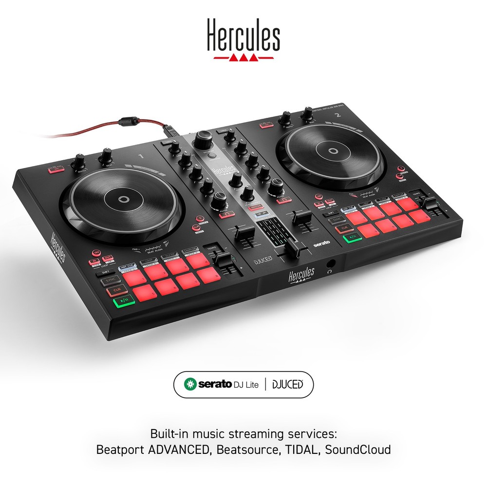 Hercules DJControl Inpulse 300 MK2 – USB DJ controller – 2 decks with 16 pads