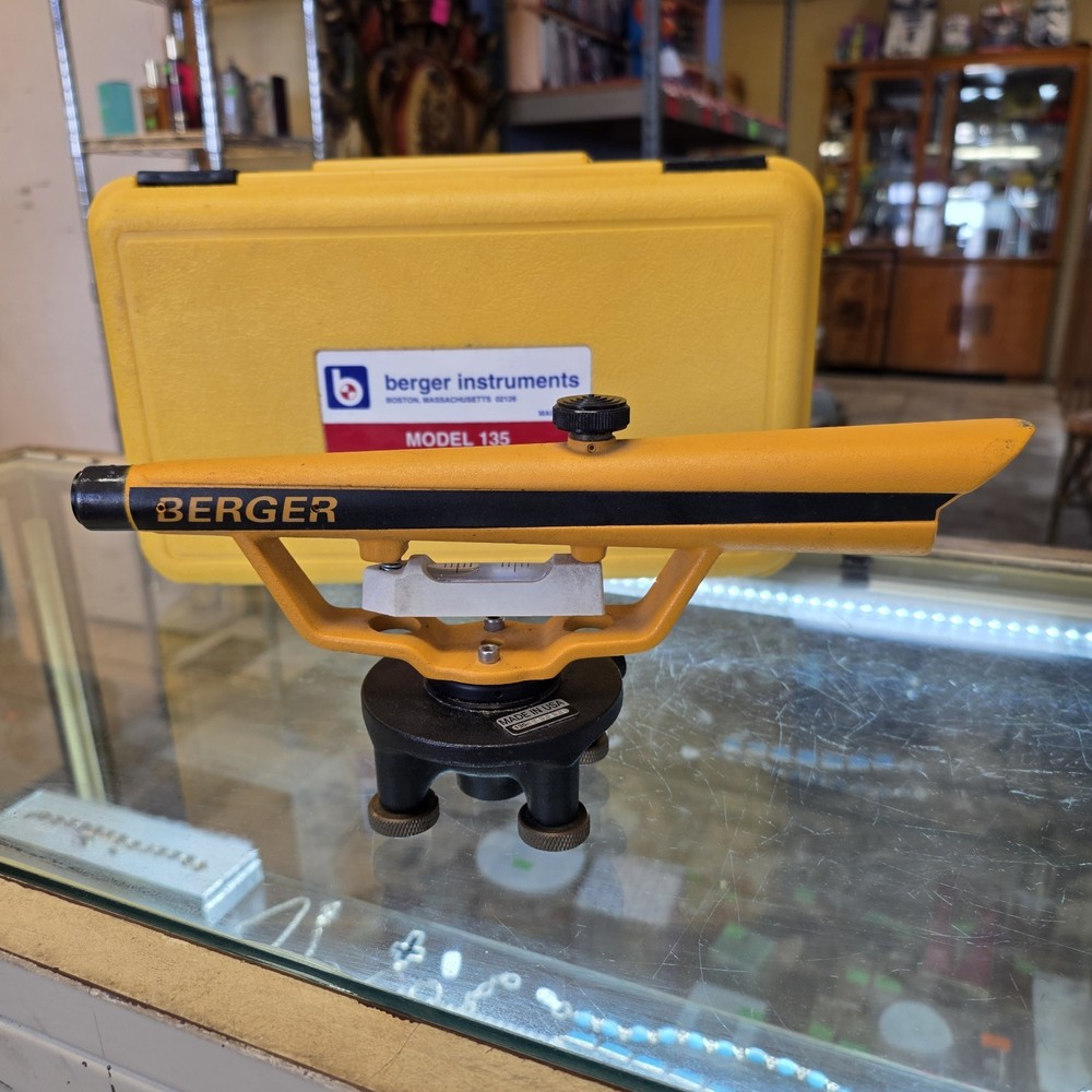 Berger Instruments Model 135 Surveying Transit Level with Hard Case