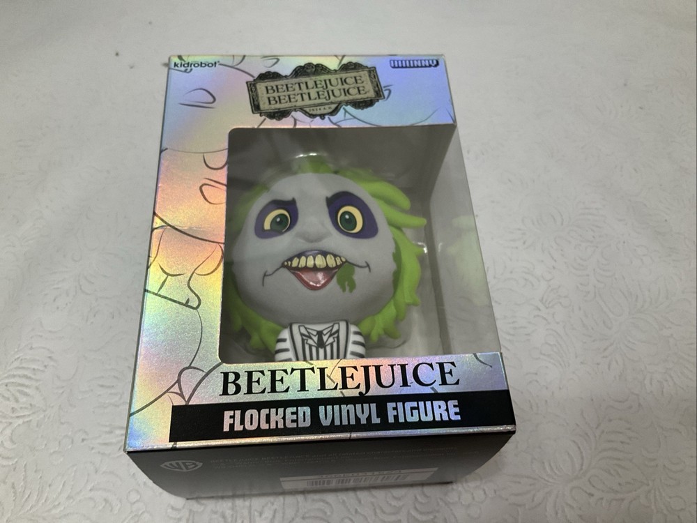 Kidrobot Beetlejuice 4” Flocked Vinyl Figure NEW