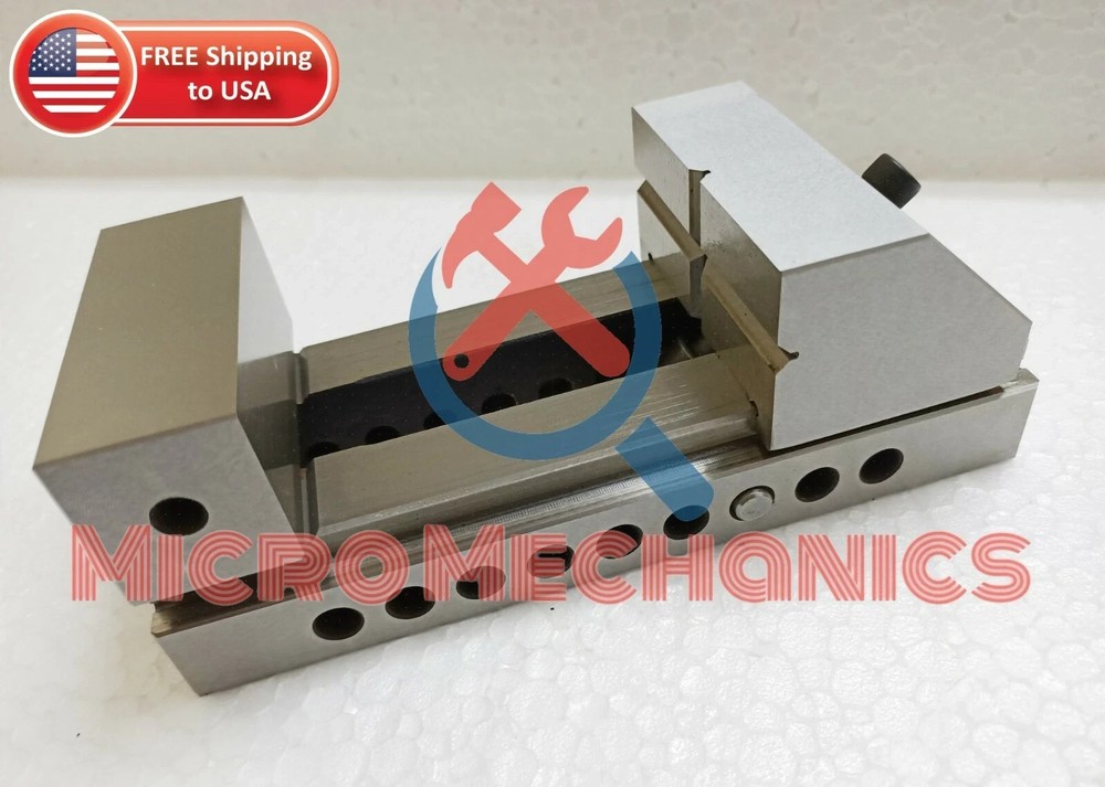 4'' Screwless Tool Making Grinding Precision Ground Vise .0002" Square Parallel