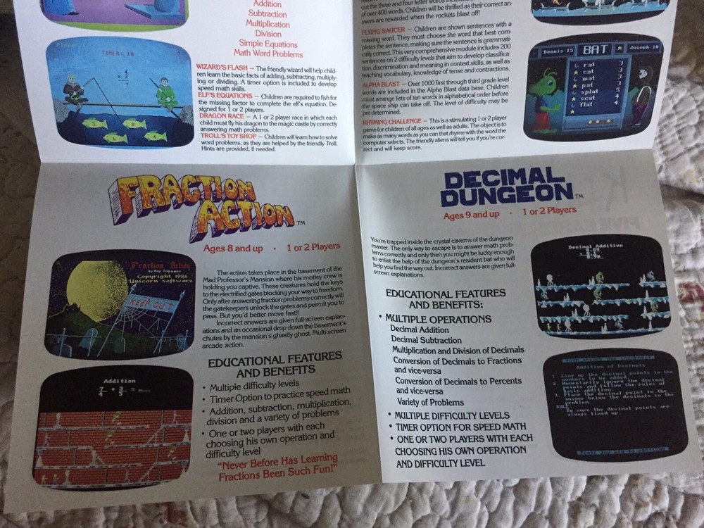 DECIMAL DUNGEON by Unicorn for Atari ST/Mega/TT NEW disk