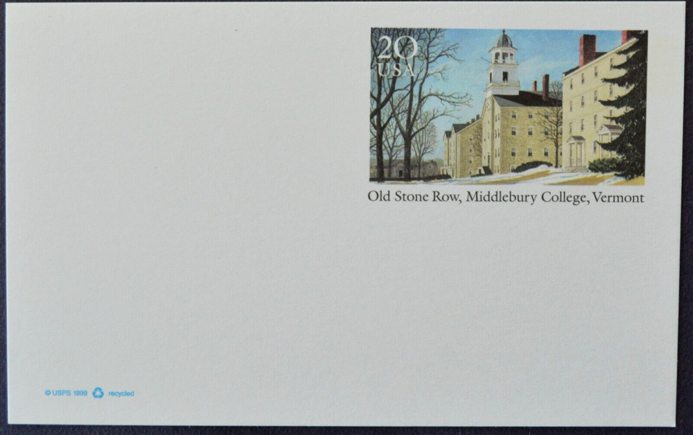 2000 US Sc. #UX313 postal card, 20 cent, mint, sharp corners, excellent shape