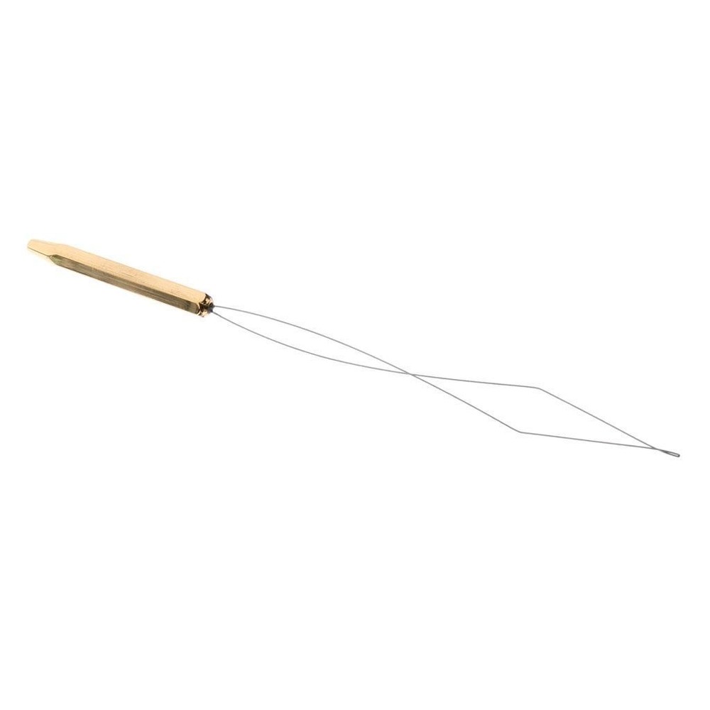 Stainless Steel + Brass Bobbin Threader Fly Tying Tools Rising Thread Line