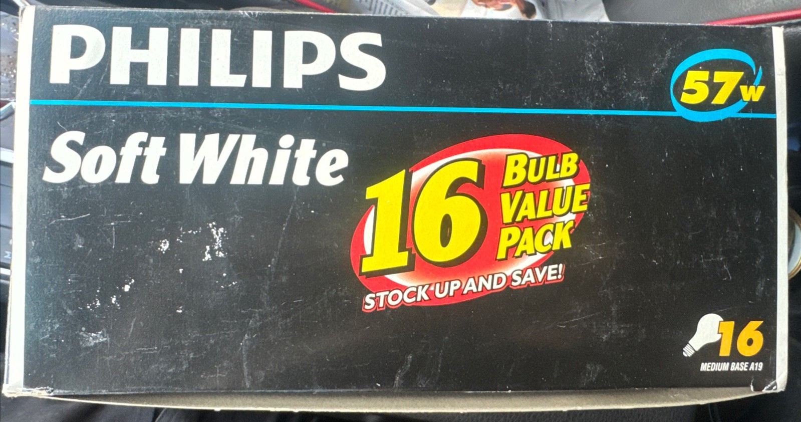 PHILIPS Old Style 57w/120v Soft White Bulbs A19. 16 Light BULBS Brand New