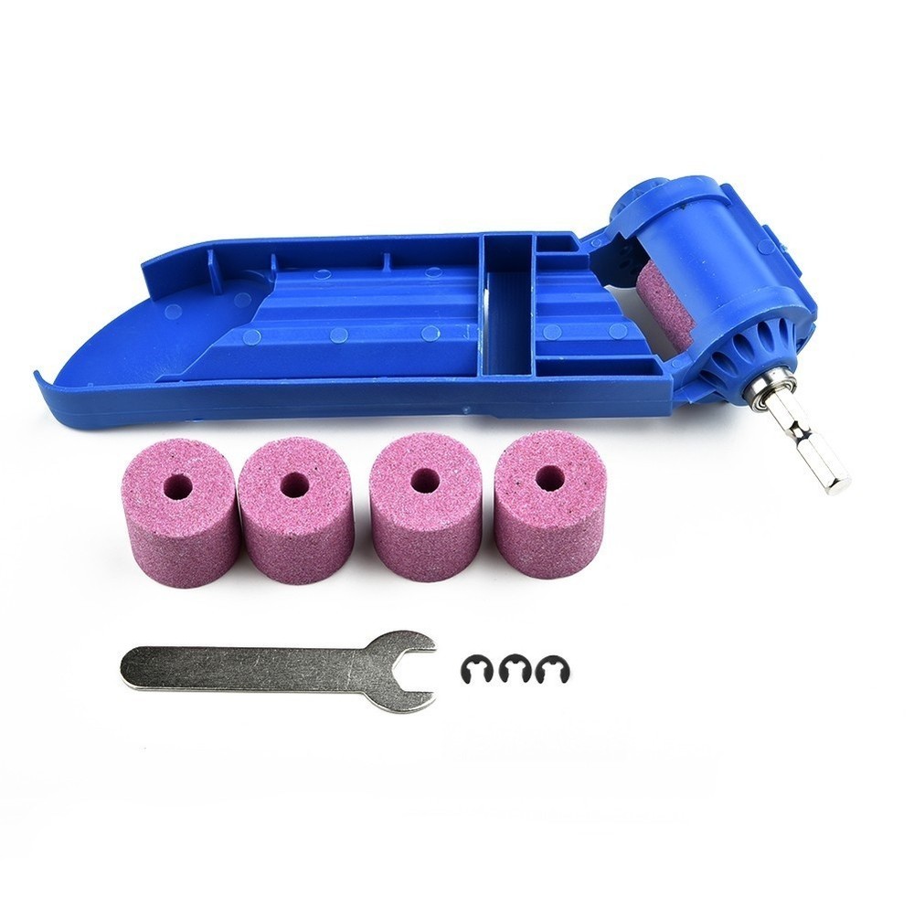 Portable Drill Bit Sharpener Sharpening Tool Corundum Resisting Grinding Wheel