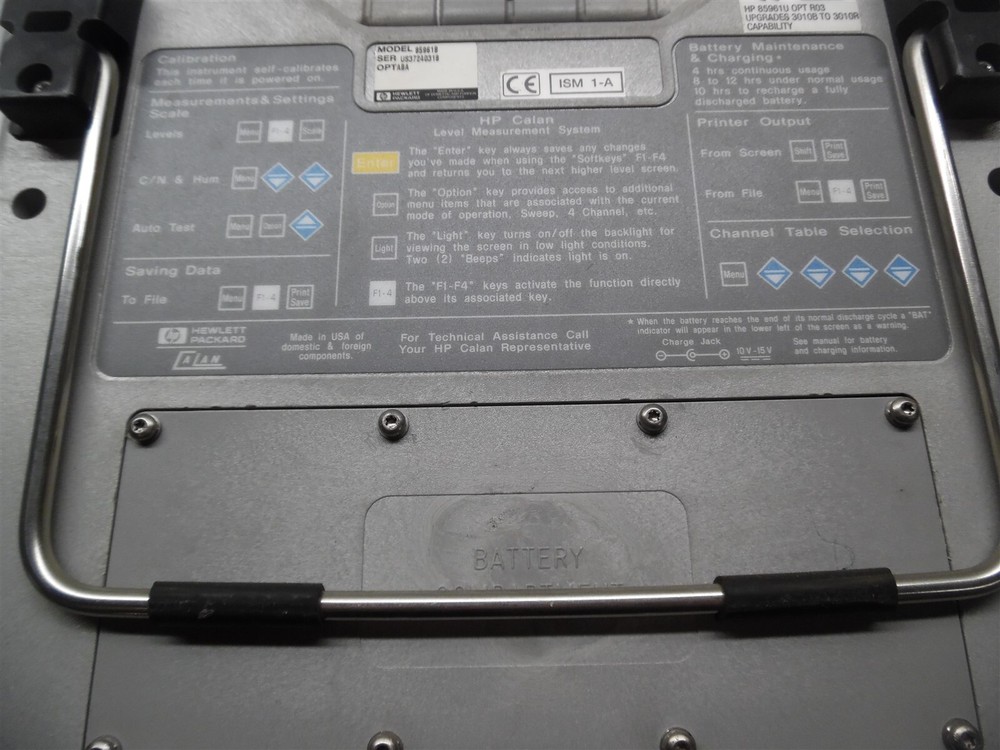 HP 3010R Sweep/Ingress Analyzer Model: 85961B Option: ABA