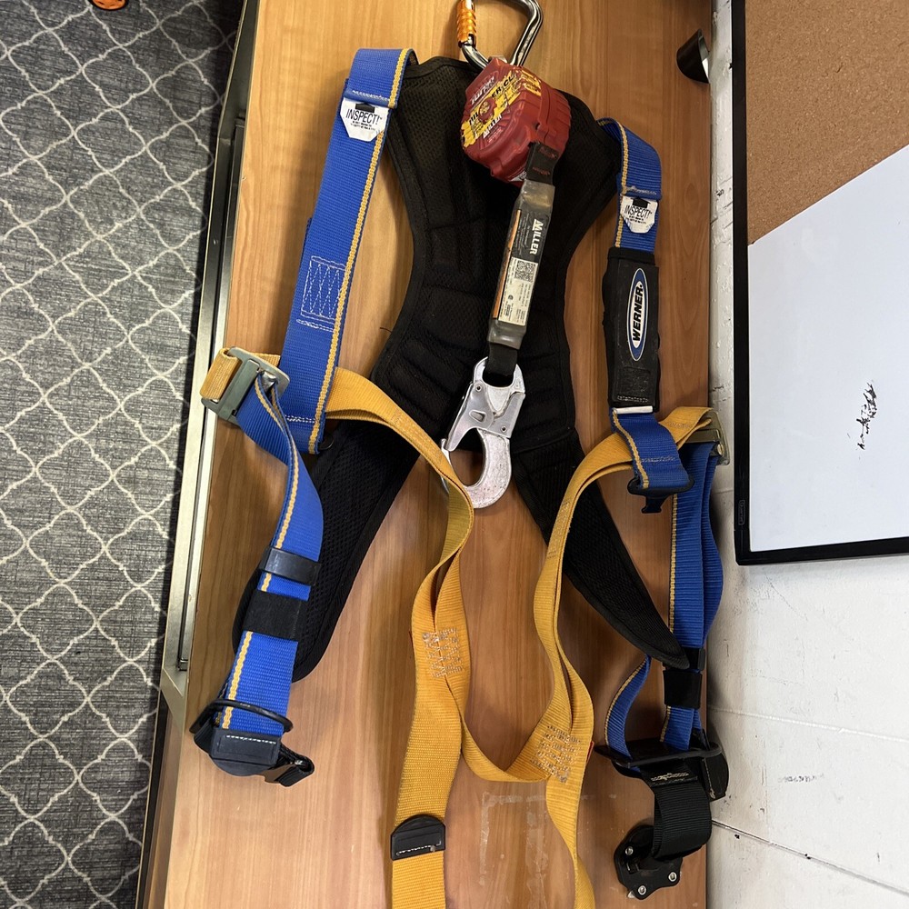 Werner Construction Harness With Miller Lifeline