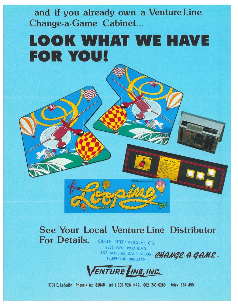 Looping Video Arcade Flyer / Brochure / Ad - Double Sided