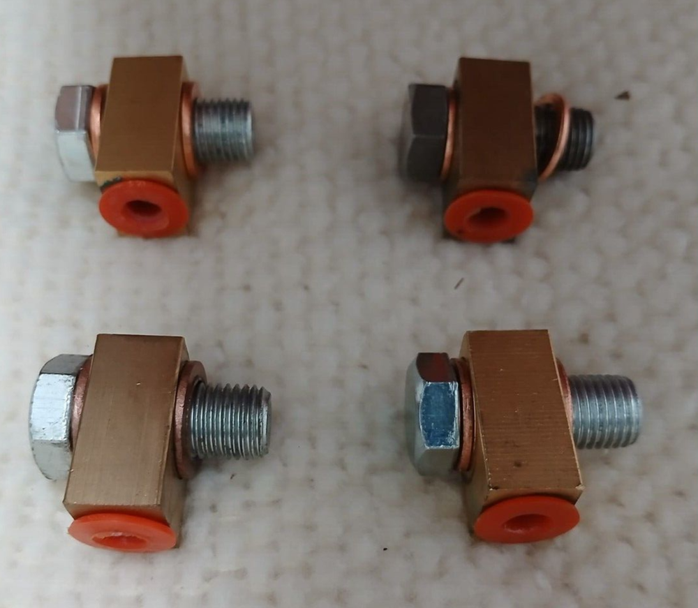 DEXTER / UFP TRAILER BRAKE CALIPER BRASS BANJO FITTING