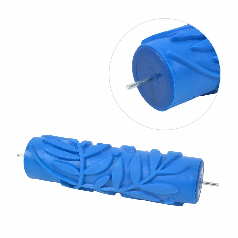 7'' Inch Texture Rubber Roller Single Color DIY Patterned Paint Roller