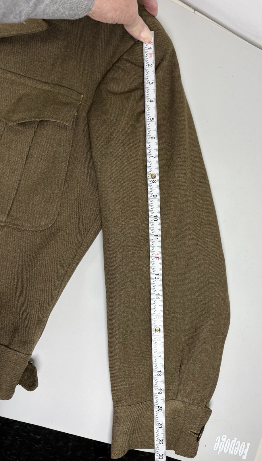 Named WWII 1944 Dated US Army Wool Ike Jacket 36S Original Manly Coats