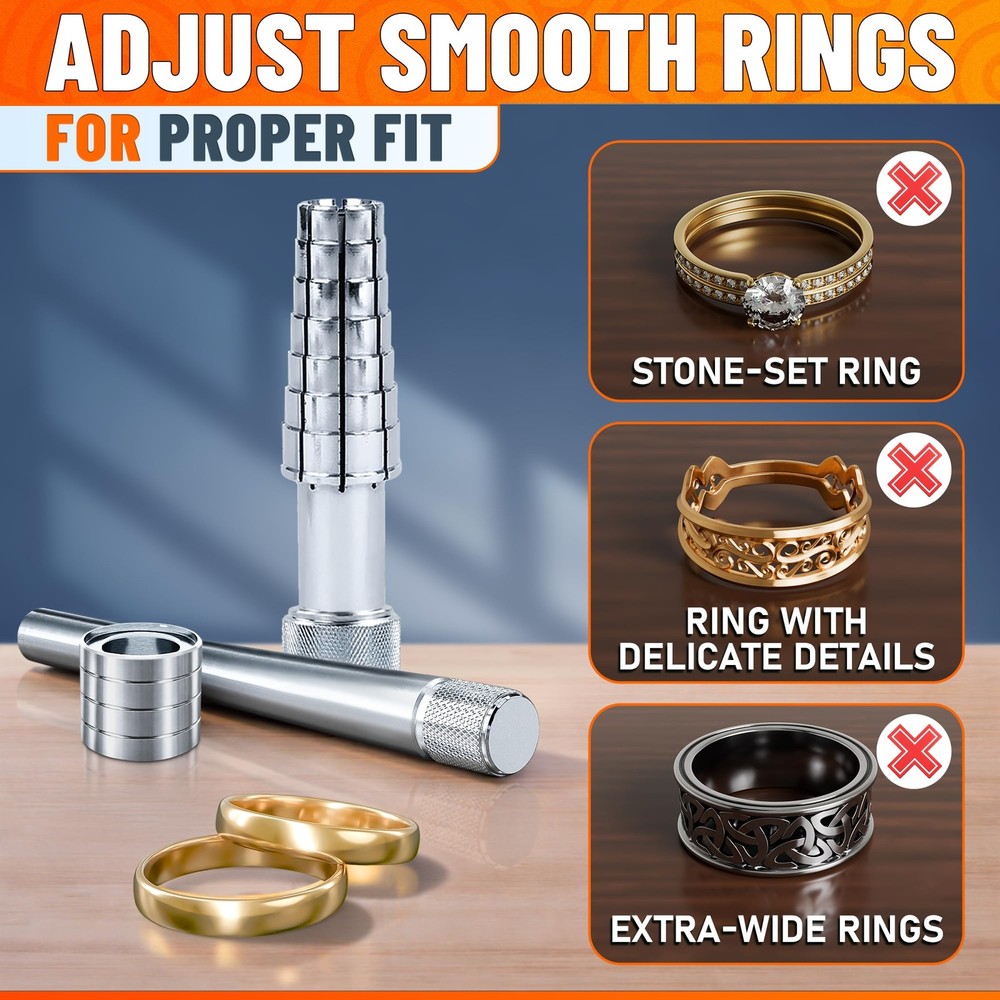 Ring Stretcher Tool Kit for Sizes 6-10 – Expander Metallic