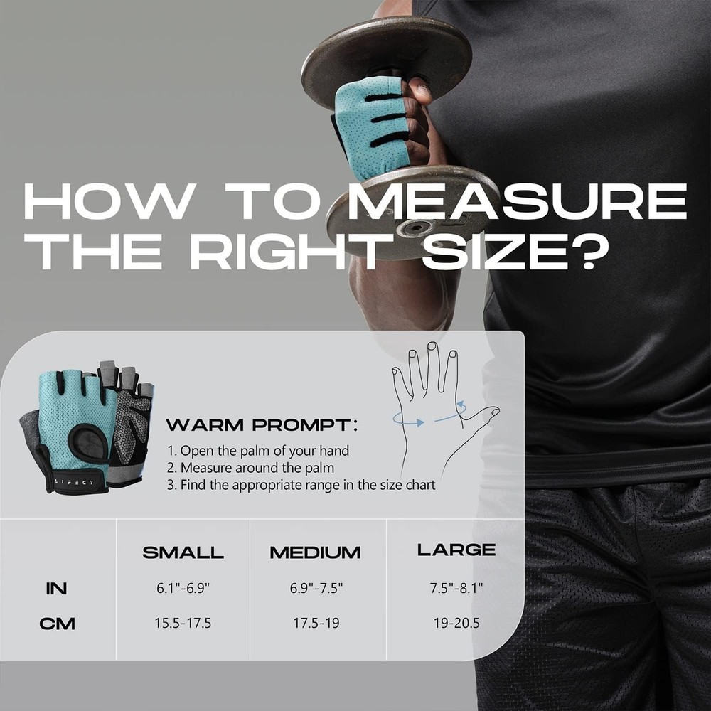 Multi-Functional Breathable Training Gloves for Weightlifting & Workouts - Large