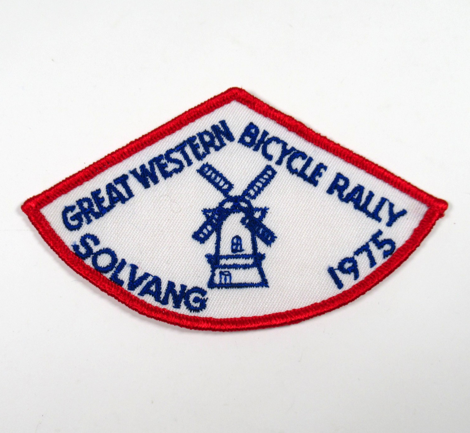 Great Western Bicycle Rally Solvang California 1975 Patch Vintage Sew On